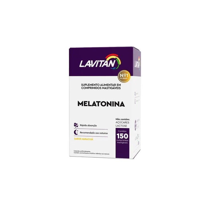 Suplemento Para o Sono Lavitan 150 Comprimidos mastigáveis Sabor Maracujá em Oferta na Shopee
