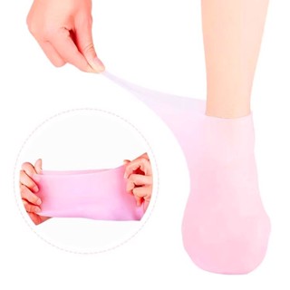 2Pcs Meias De Silicone Para O Cuidado Dos Pés Gel Hidratante Anti-Rachaduras Removedor De ...