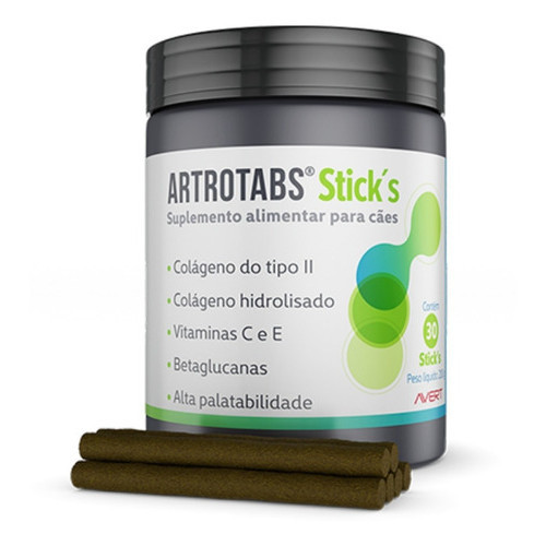 Artrotabs Sticks Para Cães Colágene Tipo Ii Avert