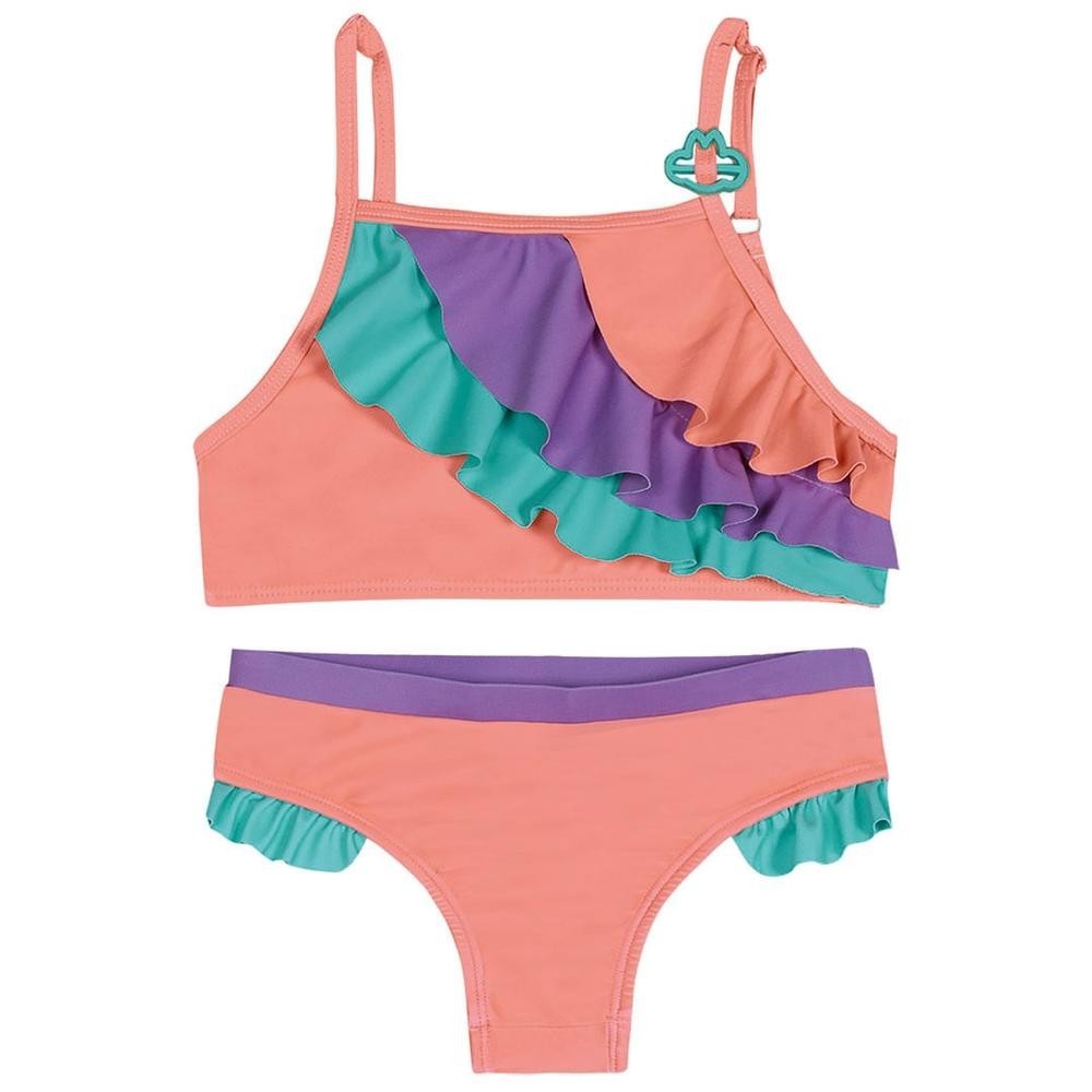Biquíni Babados Infantil Feminino Lilica em Oferta na Shopee
