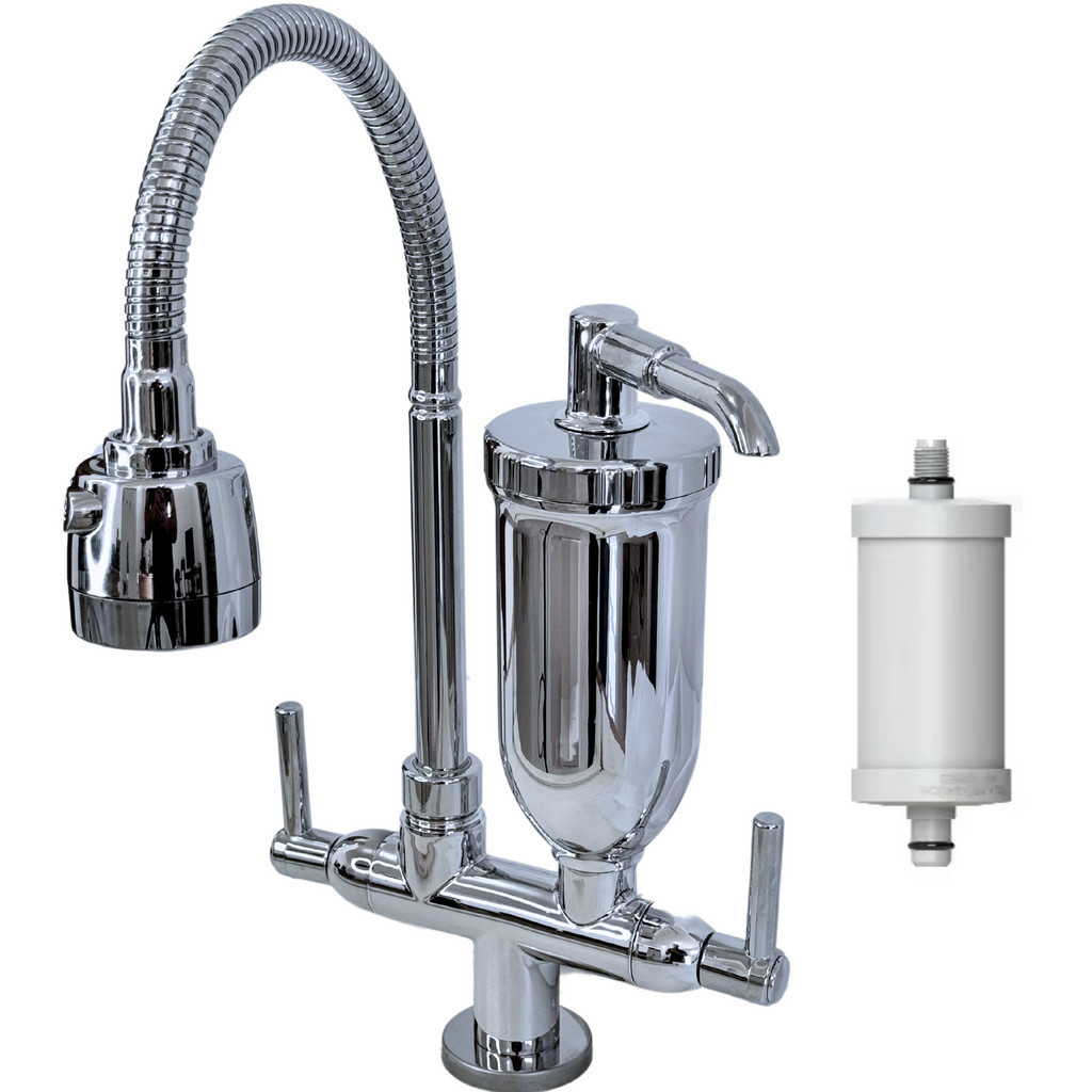 Torneira Filtro Cozinha Pia Gourmet Mesa Bancada 1/4 volta