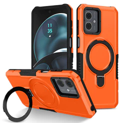 Caixa De Telefone Com Anel Metálico Para Moto Motorola G22 E32 E13 E14 G14 G54 G84 Capa De Sílica gel À Prova De Choque