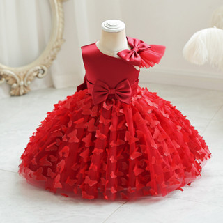 NNJXD Vestido De Bebê Princesa Tutu Borboleta Para Crianças 2024 Novo Meninas Flores em Oferta na Shopee