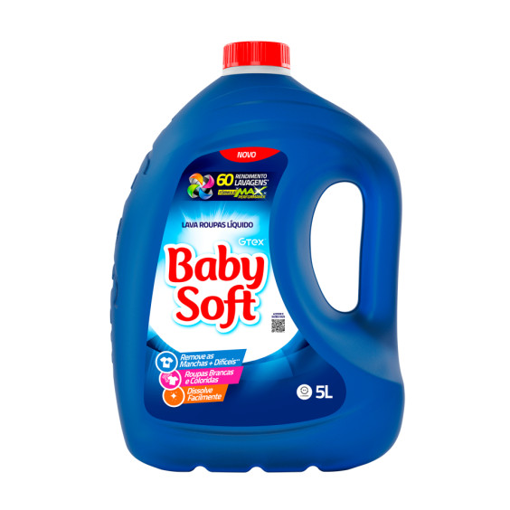Lava Roupas Líquido Baby Soft Max Performance - Azul 5L em Oferta na Shopee