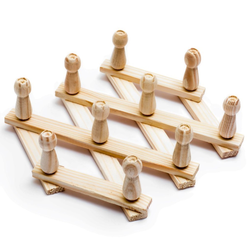 Cabide Sanfona de Madeira 10 Ganchos