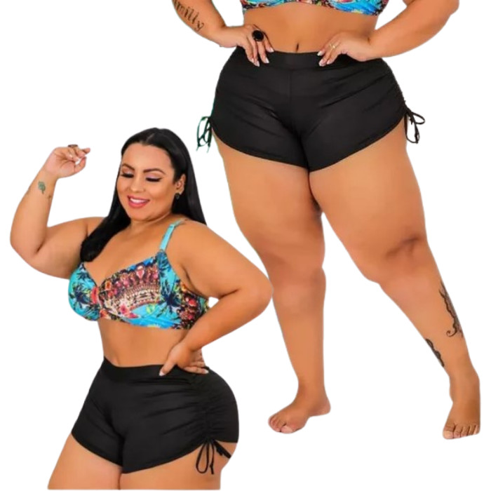 Sunquini Shortinho Plus Size Cordinha Praia