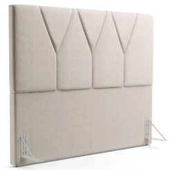 Cabeceira Cama Box Casal King 195cm Aura Linho W01 Cru - Mpozenato