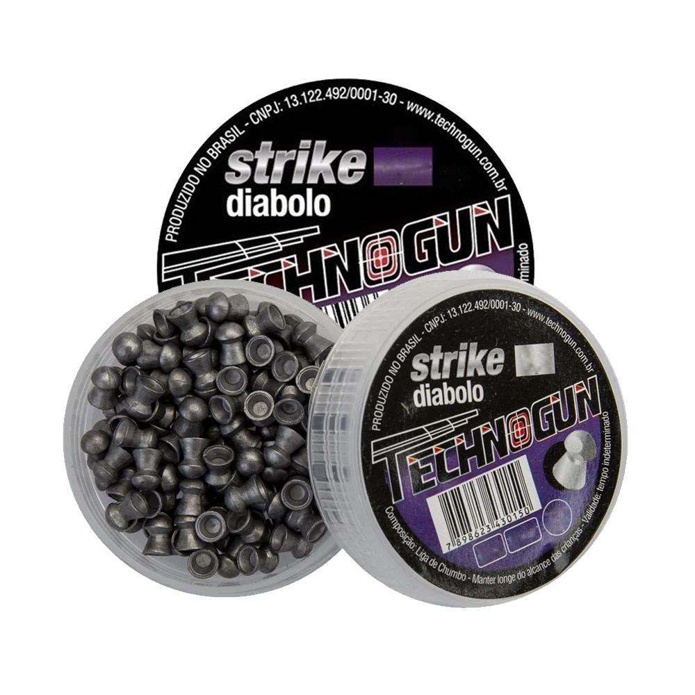 2 Latas de Chumbinho Strike Diabolô 5.5mm 250 unidades – Technogun - Sports & Outdoors