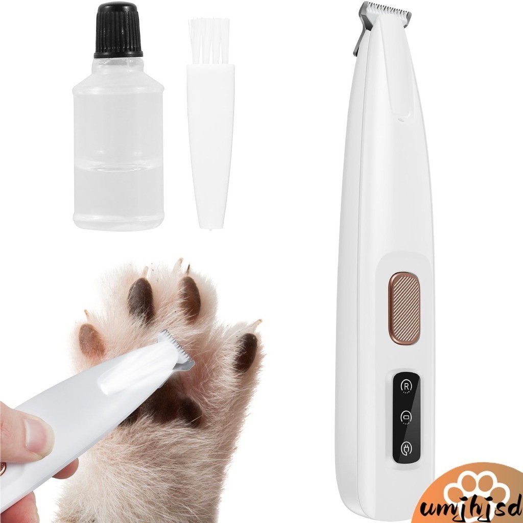 Aparador De Patas Para Cães Com Luz LED Totalmente À Prova D'água Pêlos Visor 500mAh Clippers Recarregáveis Animais De Estimação SHOPSKC6499