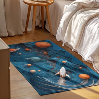 Tapete Decorativo Espaço 118x70cm Antiderrapante Sala, Quarto e Escritório em Oferta na Shopee