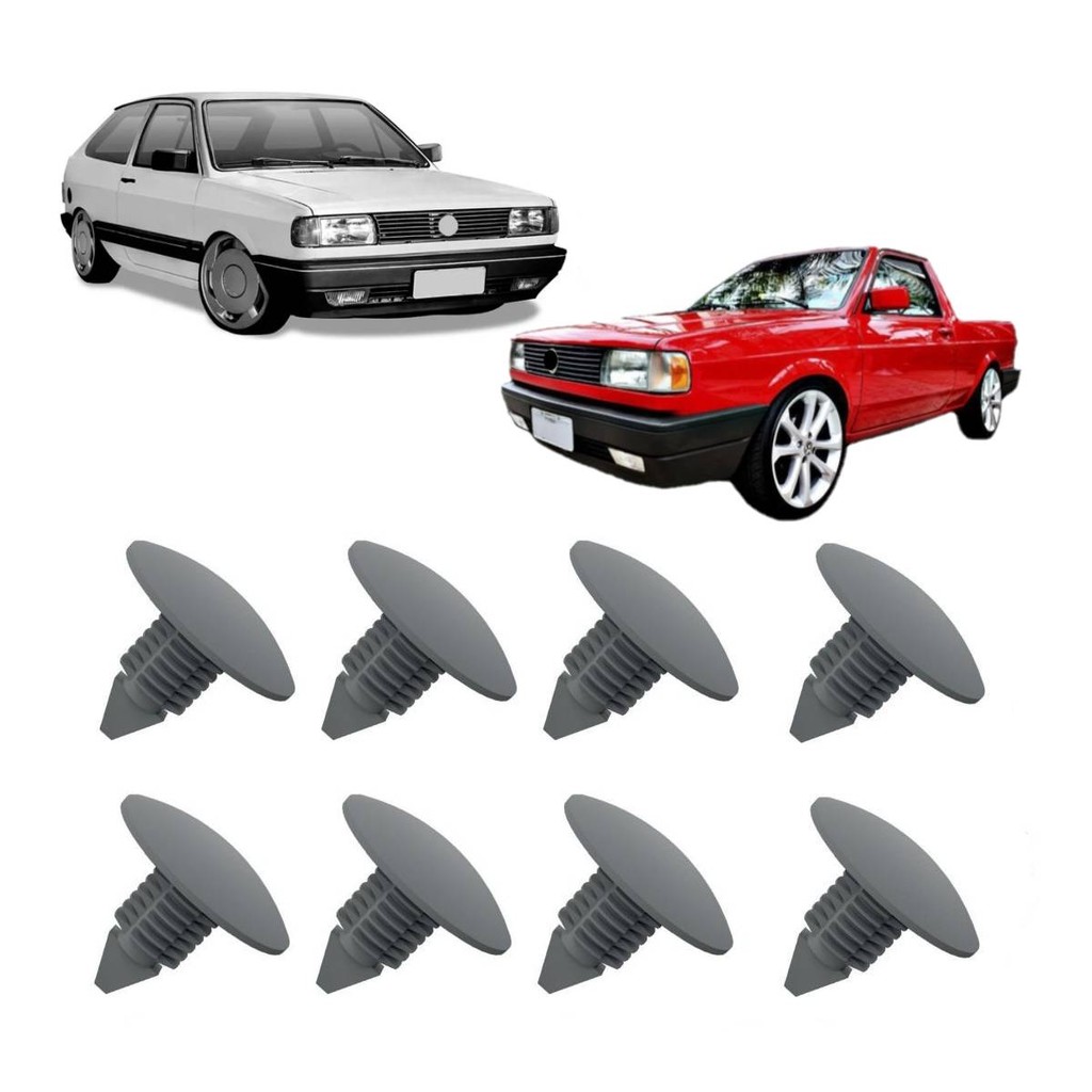 Kit Grampo Parabarro Dianteiro Gol Saveiro Quadrado C/10 Pcs em Oferta na Shopee