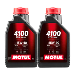 KIT MOTUL 4100 SYN-NERGY 15W-40 2 LITROS
