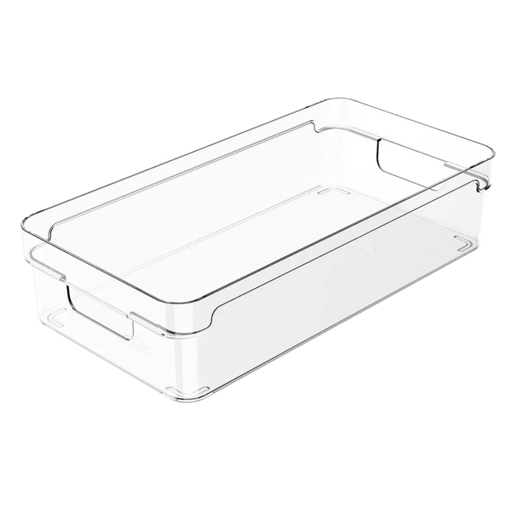 Organizador De Geladeira Gaveta Despensa Armário Alimentos Clear 2,8 Litros OU