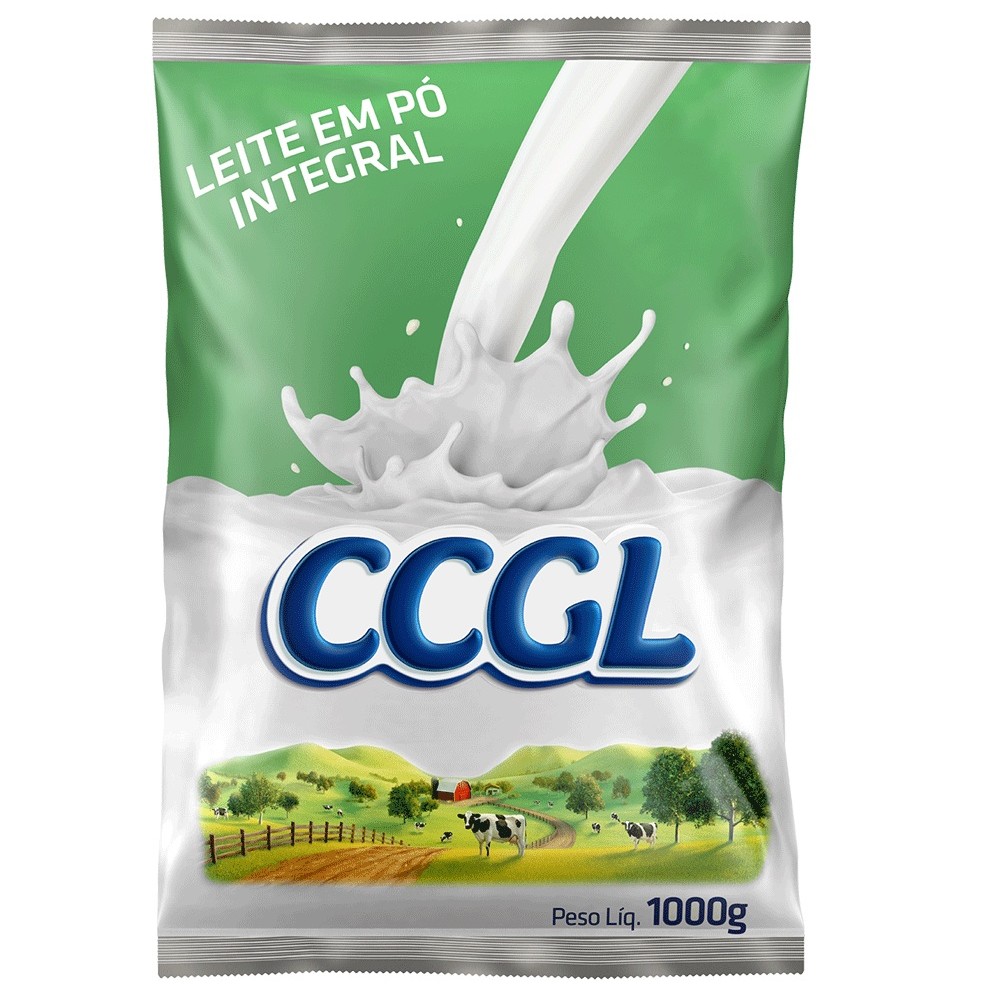 Leite em Pó CCGL Integral Pacote com 1kg em Oferta na Shopee