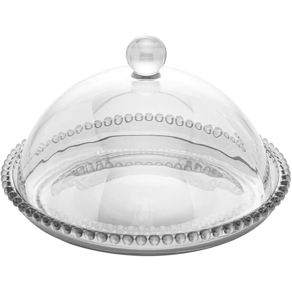 Queijeira Cristal Transparente Pearl Luxo 20X12