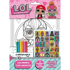 LOL Surprise Colorindo com Adesivos