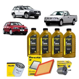 Kit Troca De Oleo E Filtros VW Gol Saveiro Parati 1.0 G3 G4 8V 15w40 Semisintetico revisão original em Oferta na Shopee