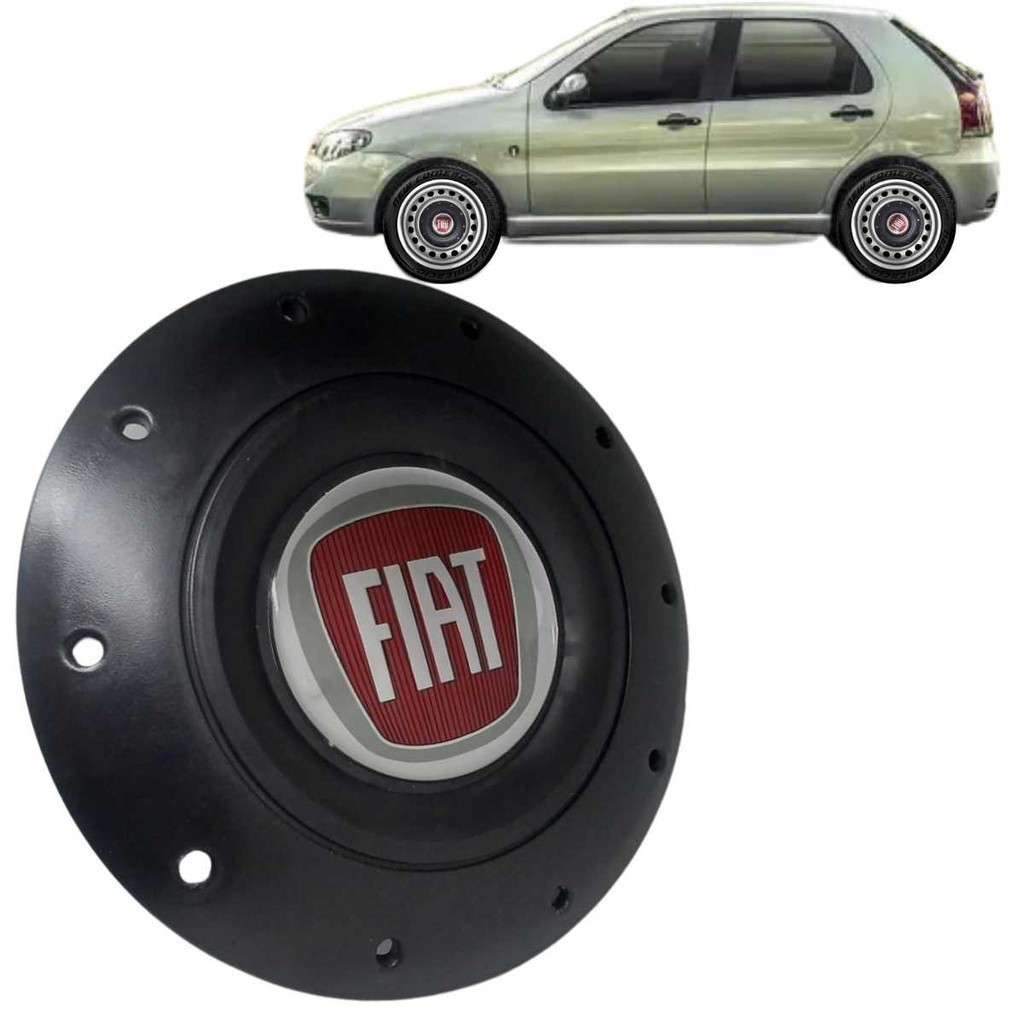 Calota Centro Roda de ferro Aro14 15 Fiat, Uno, Palio, Strada, Fiorino, Punto