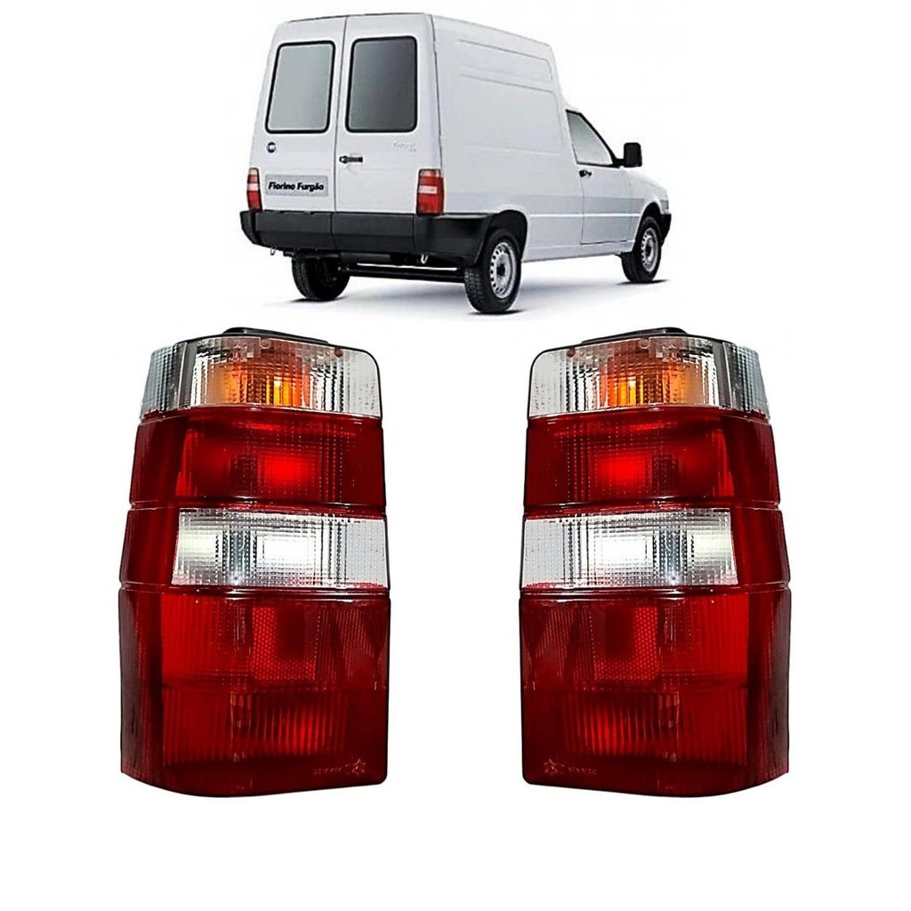 PAR Lanterna Traseira Fiorino 2004 2005 2006 2007 2008 2009 2010 2011 2012 2013 Vermelho Cristal