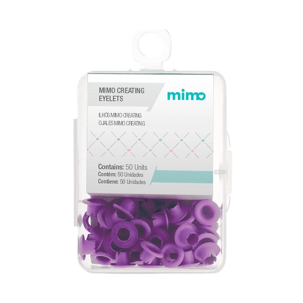 Ilhós Mimo Creating - Redondo - Lilás - 4,5 mm - 50 Unids em Oferta na Shopee
