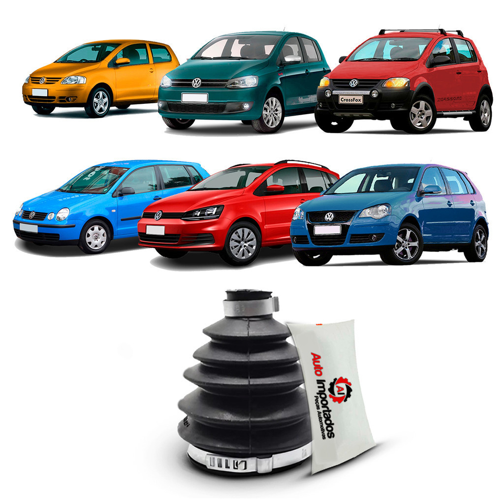 Kit Coifa Borracha Graxa Homocinética Lado Roda Volkswagen Spacefox CrossFox Polo Fox