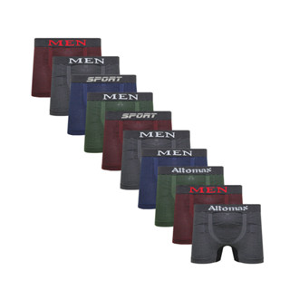 Kit 10 Cuecas Boxer Microfibra Men Sem costura