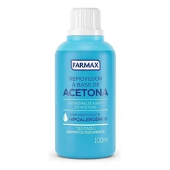 Acetona Removedor de Esmalte Hidratante Farmax 100ml