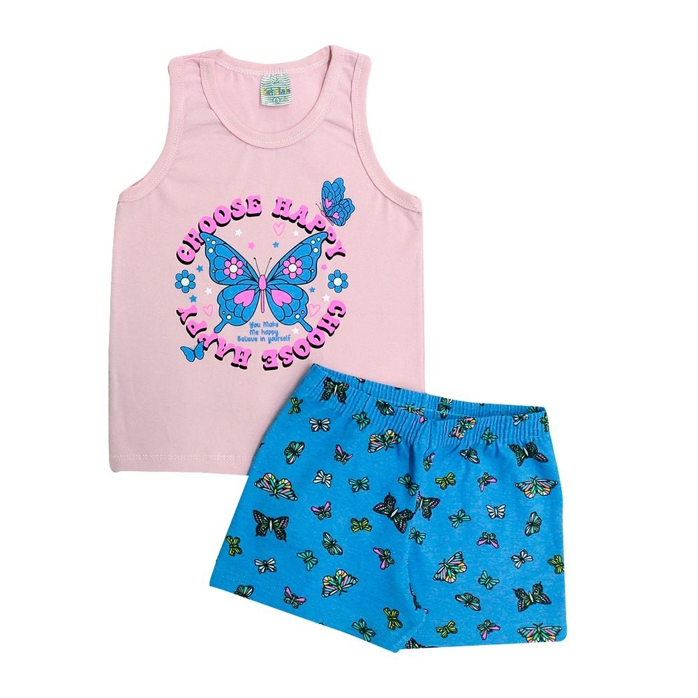Conjunto Menina Borboleta floral  - Catolele - Baby & Kids Fashion