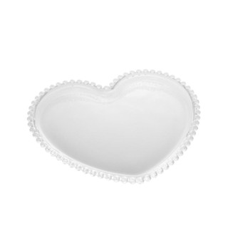 Prato Wolff Pearl de Cristal Incolor 25cm x 22cm x 2cm