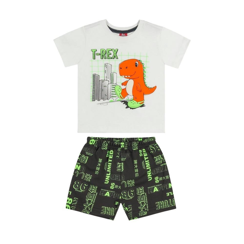 Conjunto Bermuda e Camiseta Bebê Menino Bee Loop