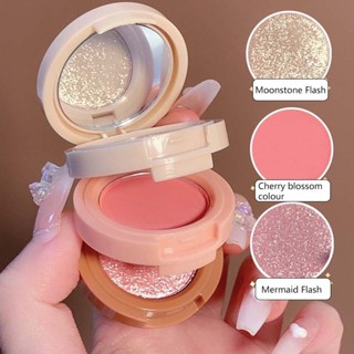 Paleta Blush 3 Camadas Iluminador Palate Com 2 Cores Para Face/Makeup