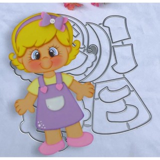 Faca De Corte E Relevo Scrapbook 20 Cm Menina Julia Grande em Oferta na Shopee