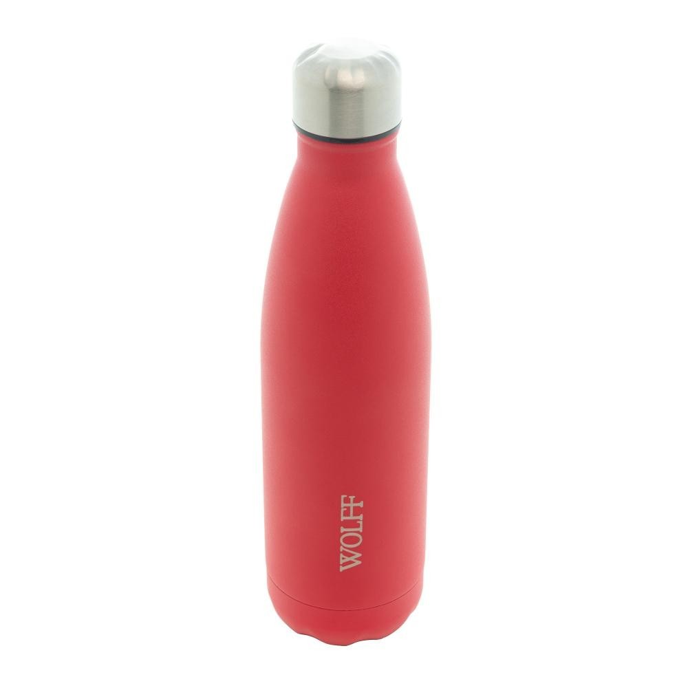 Garrafa Térmica Wolff Ice de Aço Inox Parede Dupla Vermelha - Home & Living