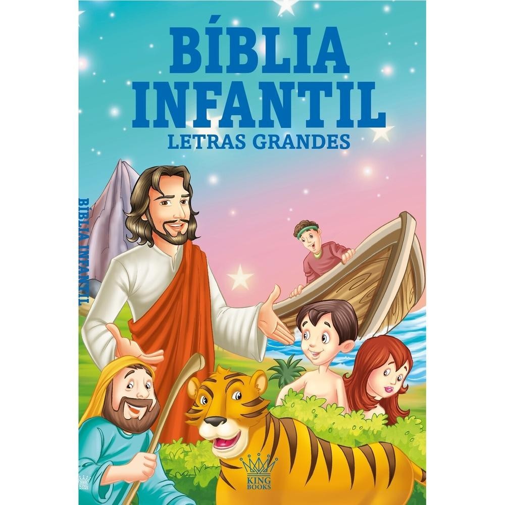Bíblia Infantil - Letras Grandes em Oferta na Shopee