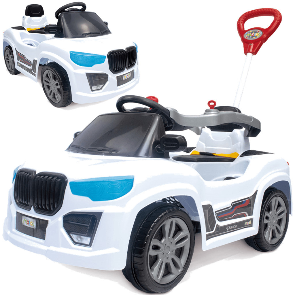 Carrinho de Passeio e Pedal Infantil Maral BM Car Branco em Oferta na Shopee