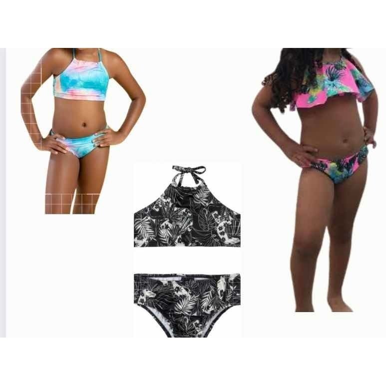10 Dez Biquíni Conjunto Infantil Menina Criança Calcinha Sut