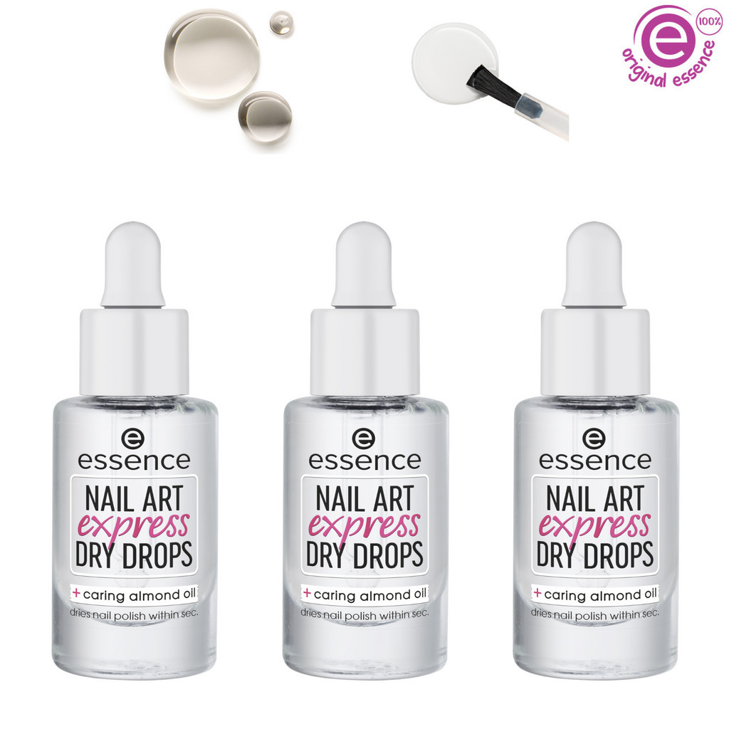 KIT 3 Óleos secantes para unhas Express Dry Drops essence - Beauty