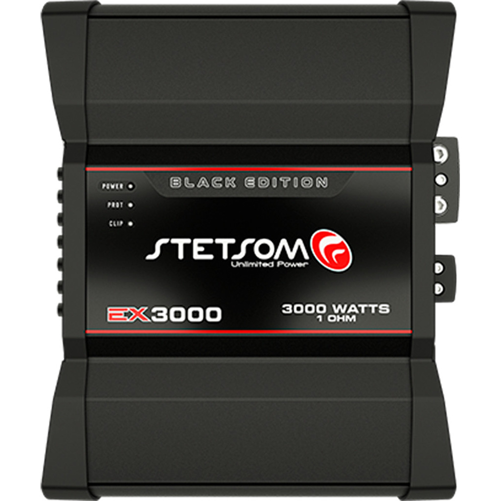 Módulo Amplificador Stetsom EX 3000 Black 1 ohm - 1 Canal 3000W de Potência - Spare Parts and Accessories for Vehicles