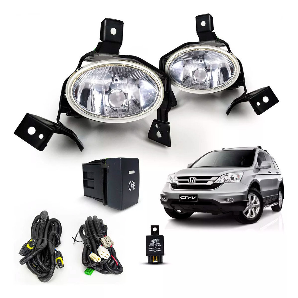 Kit Auxiliar Farol de Milha CRV 2010 2011 Botão Modulo Original - Spare Parts and Accessories for Vehicles