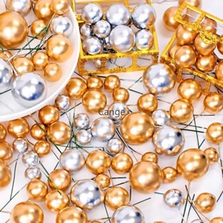 10pcs/set Acessórios Para Decoração De Bolo De Espuma Colorida Bola De Ouro Prata Decorações plug-in Festa De Aniversário em Oferta na Shopee