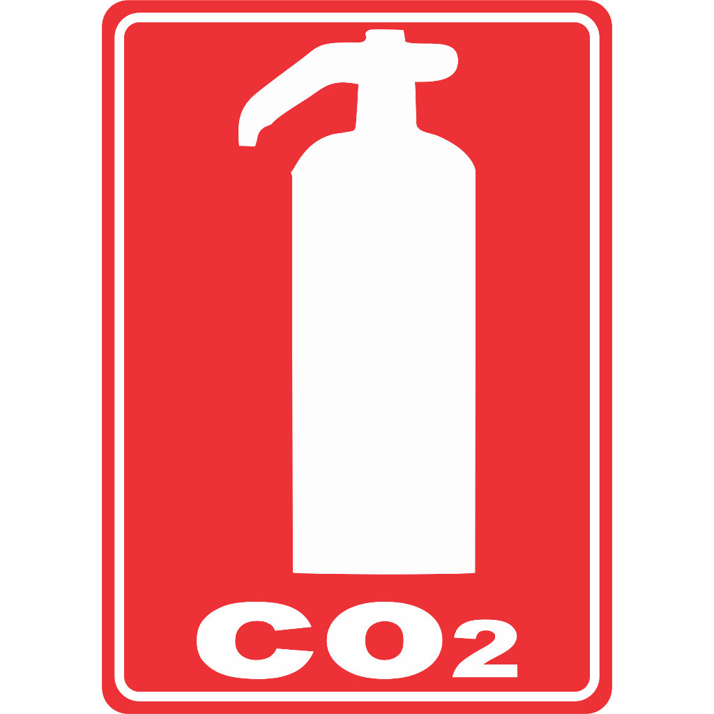 ADESIVO PLACA AVISO SINALIZAÇÃO ATENÇÃO EXTINTOR CO2 15X21 CM OU 21X30CM VERMELHO AUTO COLANTE AMBIENTE INTERNO E EXTERNO FACIL APLICAÇÃO