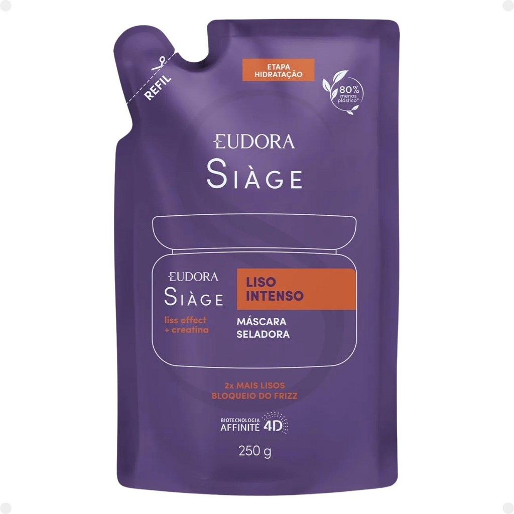Refil Máscara Seladora Siage Eudora Liso Intenso 250g