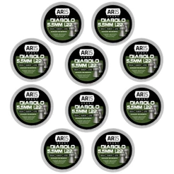 10un - CHUMBINHO AR15 DIABOLO 5,5MM 100UN 10,80GR