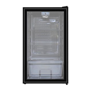 Frigobar Expositor Vertical HQ Vidro Duplo 95 Litros Preto HQ-95FBPV 127V
