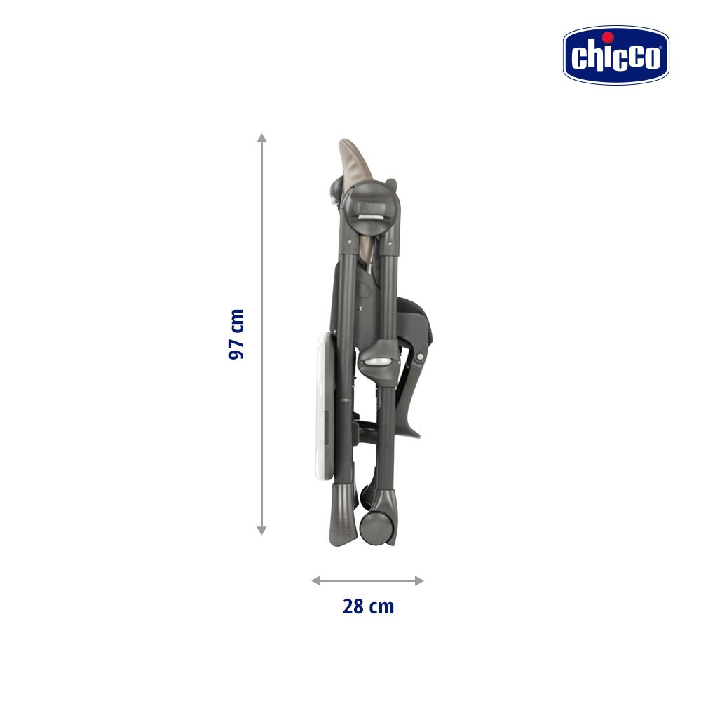 Detalhes do Cadeira de Alimentação Chicco Alta 6m -18kg Polly Preta - 6079756950610