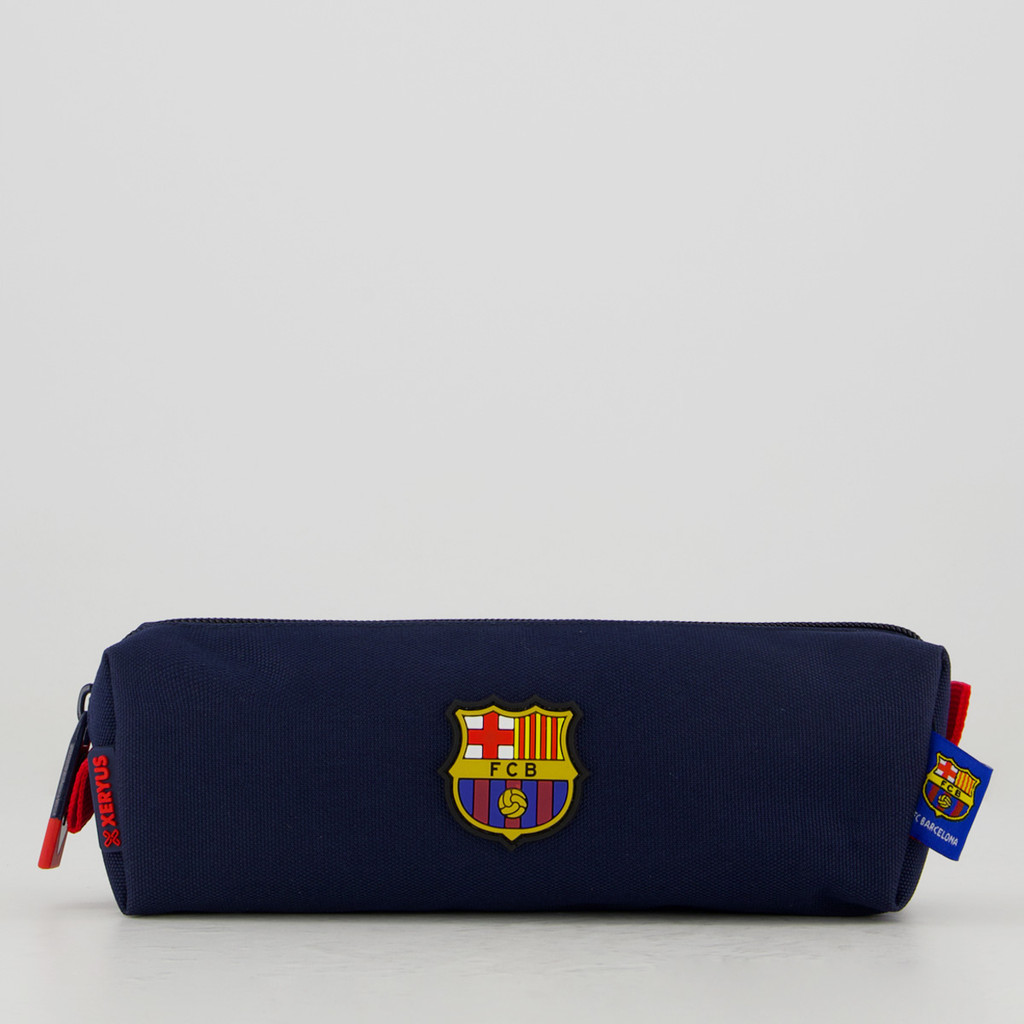 Estojo Barcelona Esportivo Simples Marinho e Vermelho - Stationery