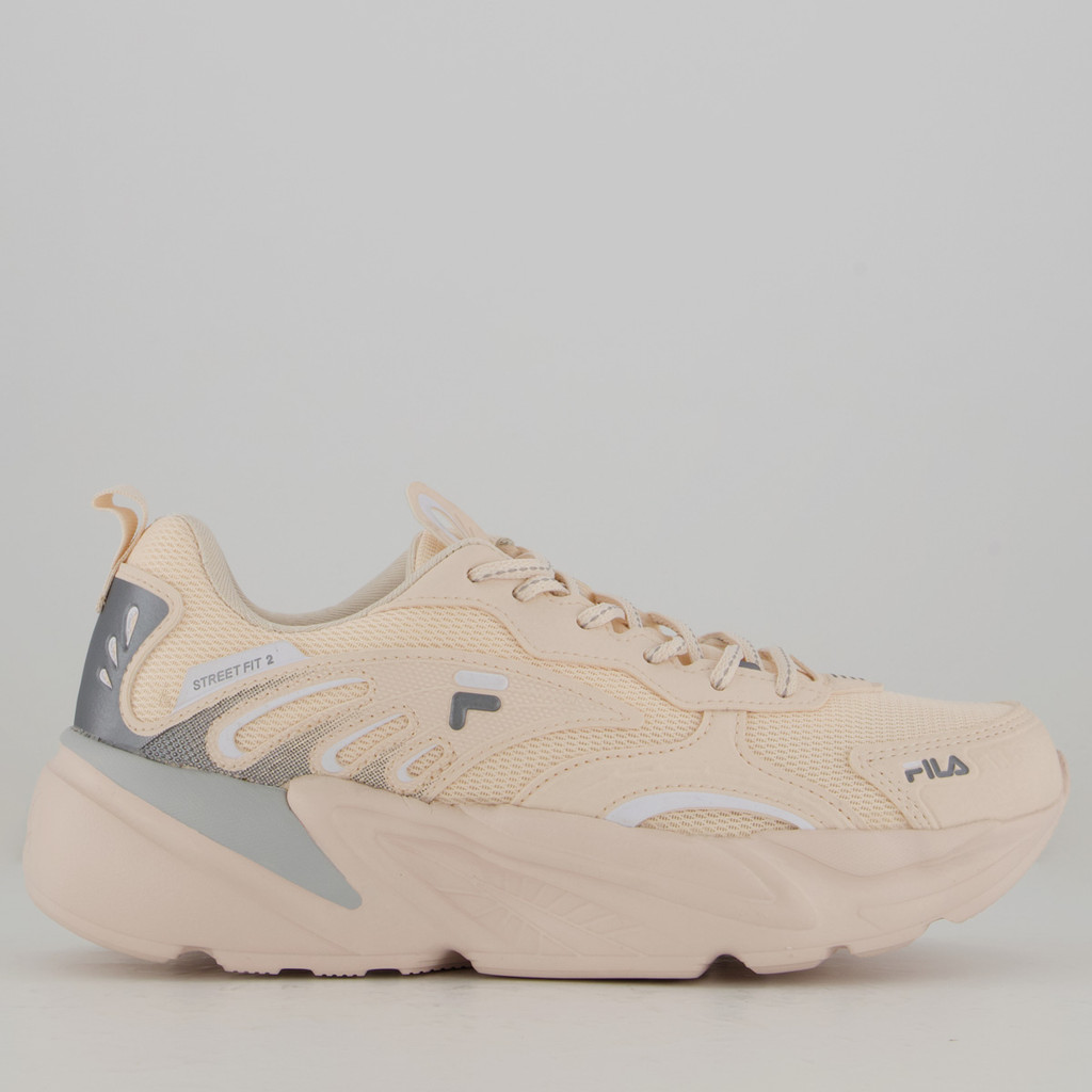 Tênis Fila Street Fit 2 Feminino Rose e Cinza em Oferta na Shopee