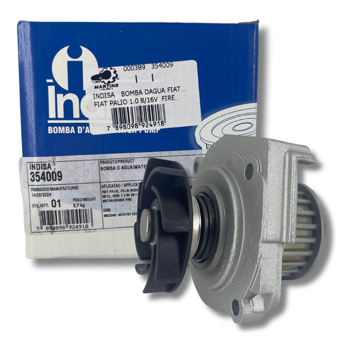Bomba D'Agua - Fiat Strada 1.3 1.4 8V Fire Flex 2004 A 2015 2016 2017 2018 2019 2020 2021 2022 2023 em Oferta na Shopee