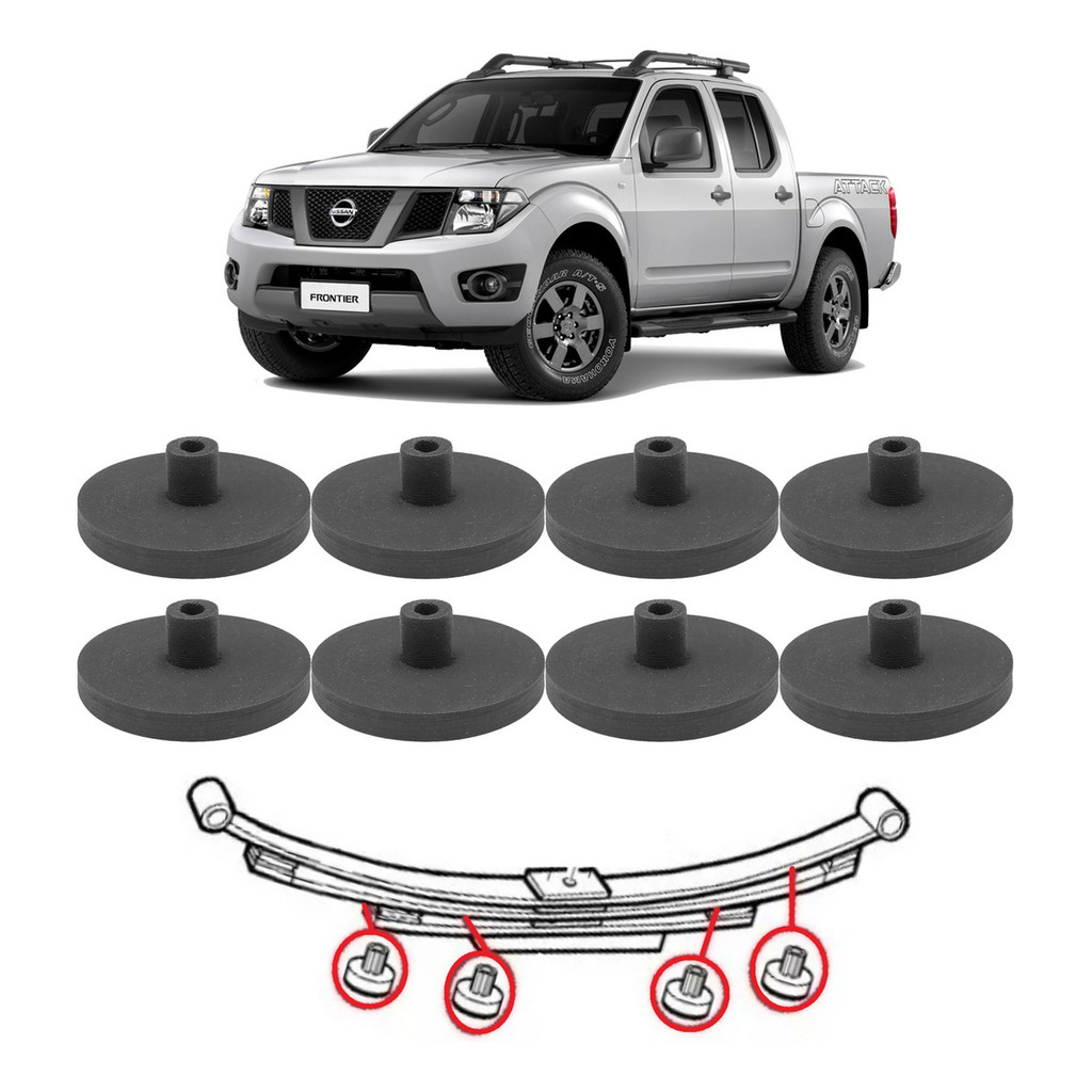 Kit Separador Anti Ruido Feixe Molas Nissan Frontier 2008...