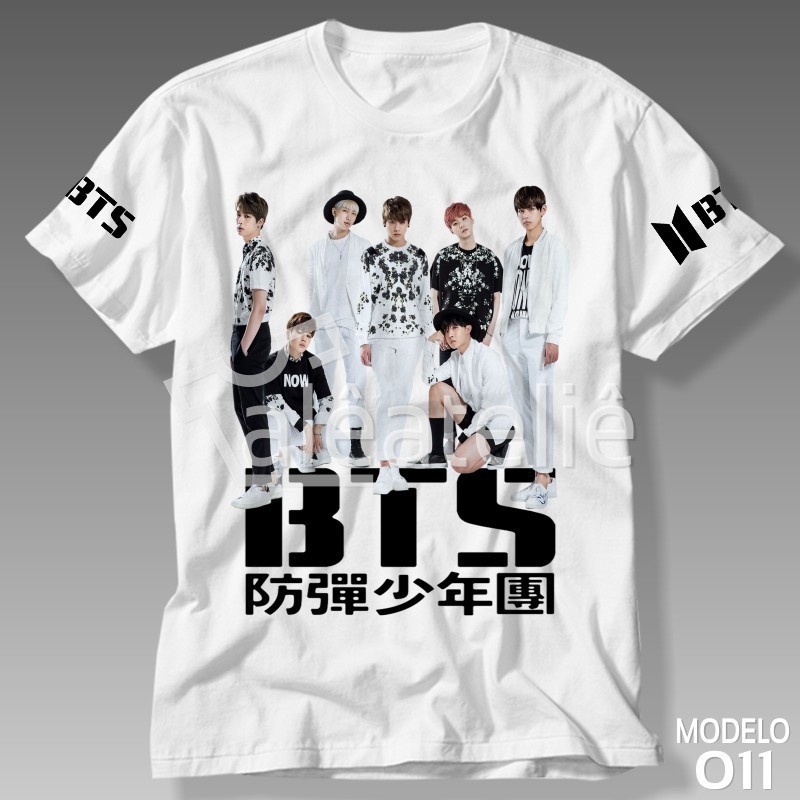 Camiseta Bts Jin Suga JHope RM Jimin Jungkook  Adulto INFANTIL E PLUS SIZE G1 AO G5